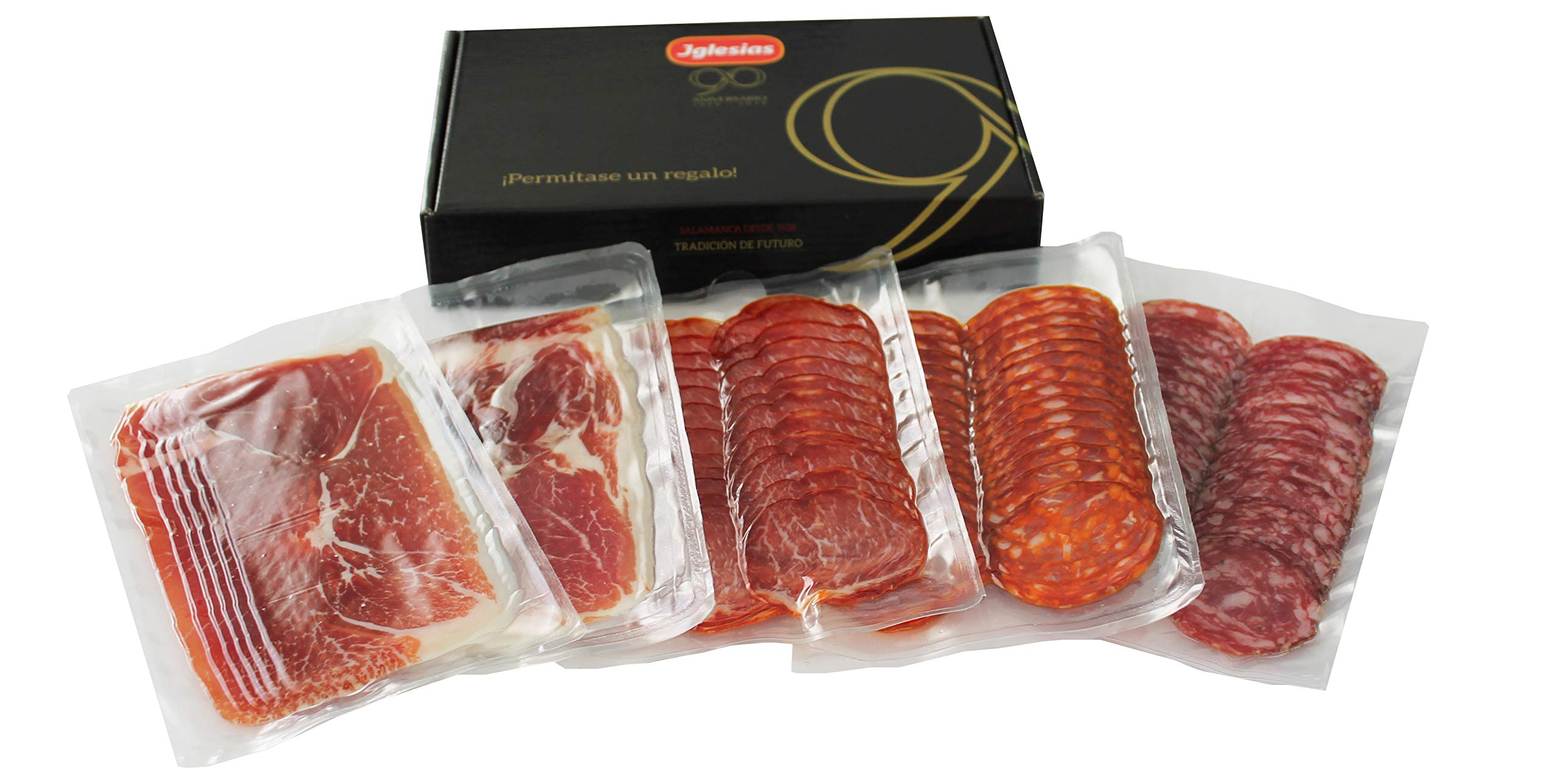 IGLESIAS - Pack de Ibéricos Loncheados 500 G, 5 Unidades de 100 G