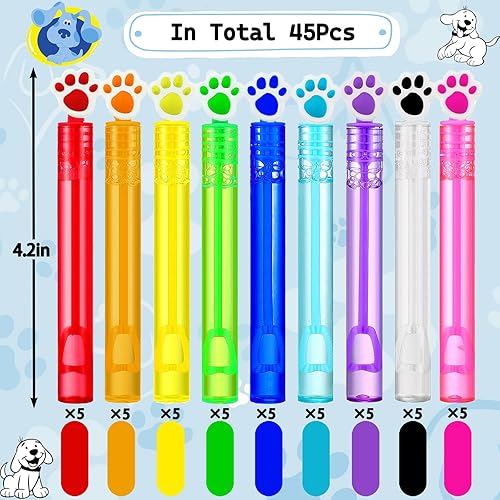 Miniatura 2 de 45 varitas de burbujas para perros para niños, recuerdos de fiesta de Patrulla Canina, decoraciones de cumpleaños de fiesta de patrulla, recuerdos