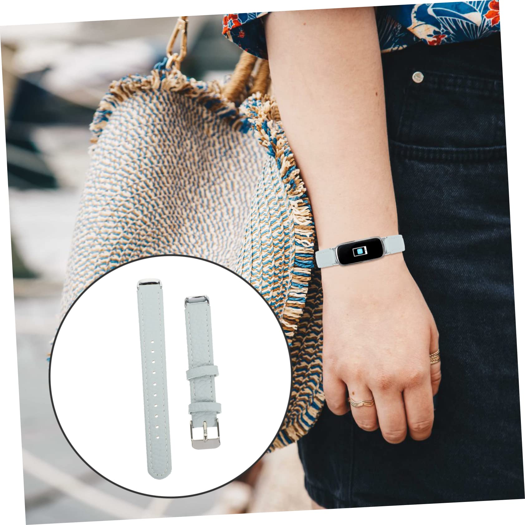 OSALADI 3st Geriebener Lederriemen Ersatz Für Die Uhr Uhrenzubehör Uhr Austauschbares Band Uhrengürtel Aus Leder Lederarmband Ansehen Damenuhr Fräulein Tragbar Edelstahl Lieferungen Weiß