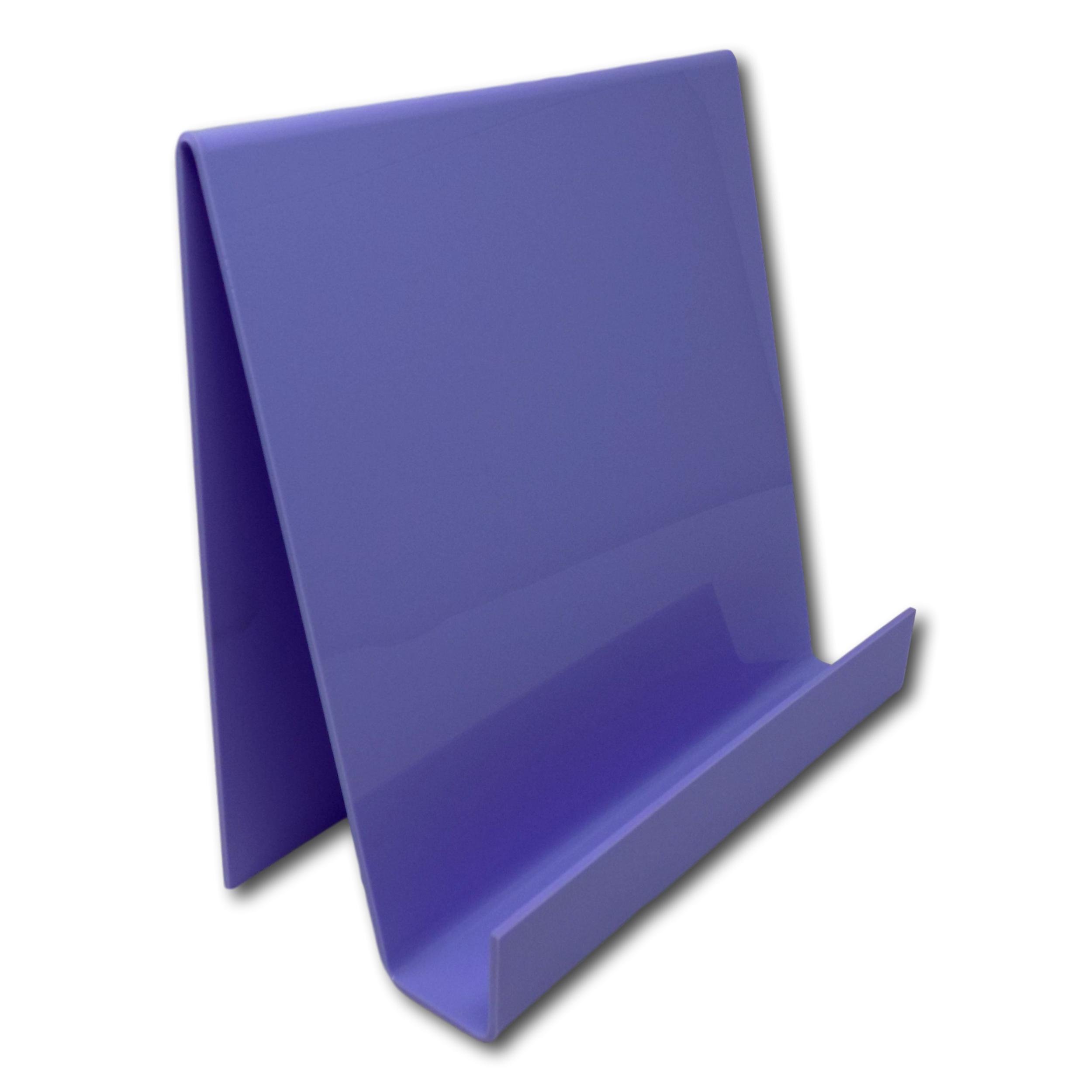EPOSGEAR XL Extra Large Wide Plastic Acrylic Perspex Book Plate Retail Display Stand Holder - Perfect for Schools, Nurseries, Libraries etc (Parma Violet)
