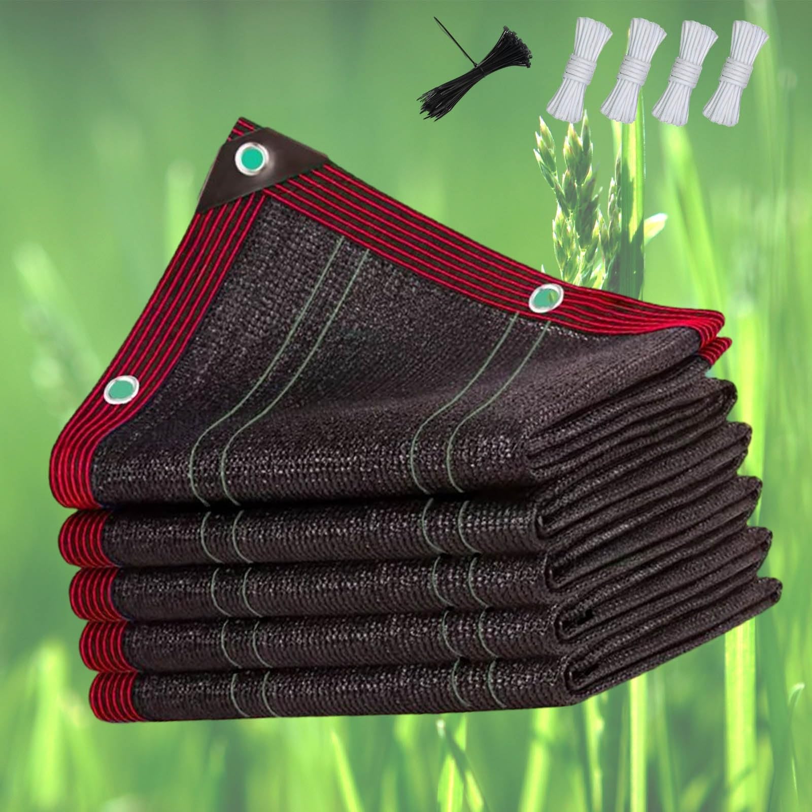 Filet d'ombrage anti-UV 90% avec oeillets pour terrasse et jardin extérieur