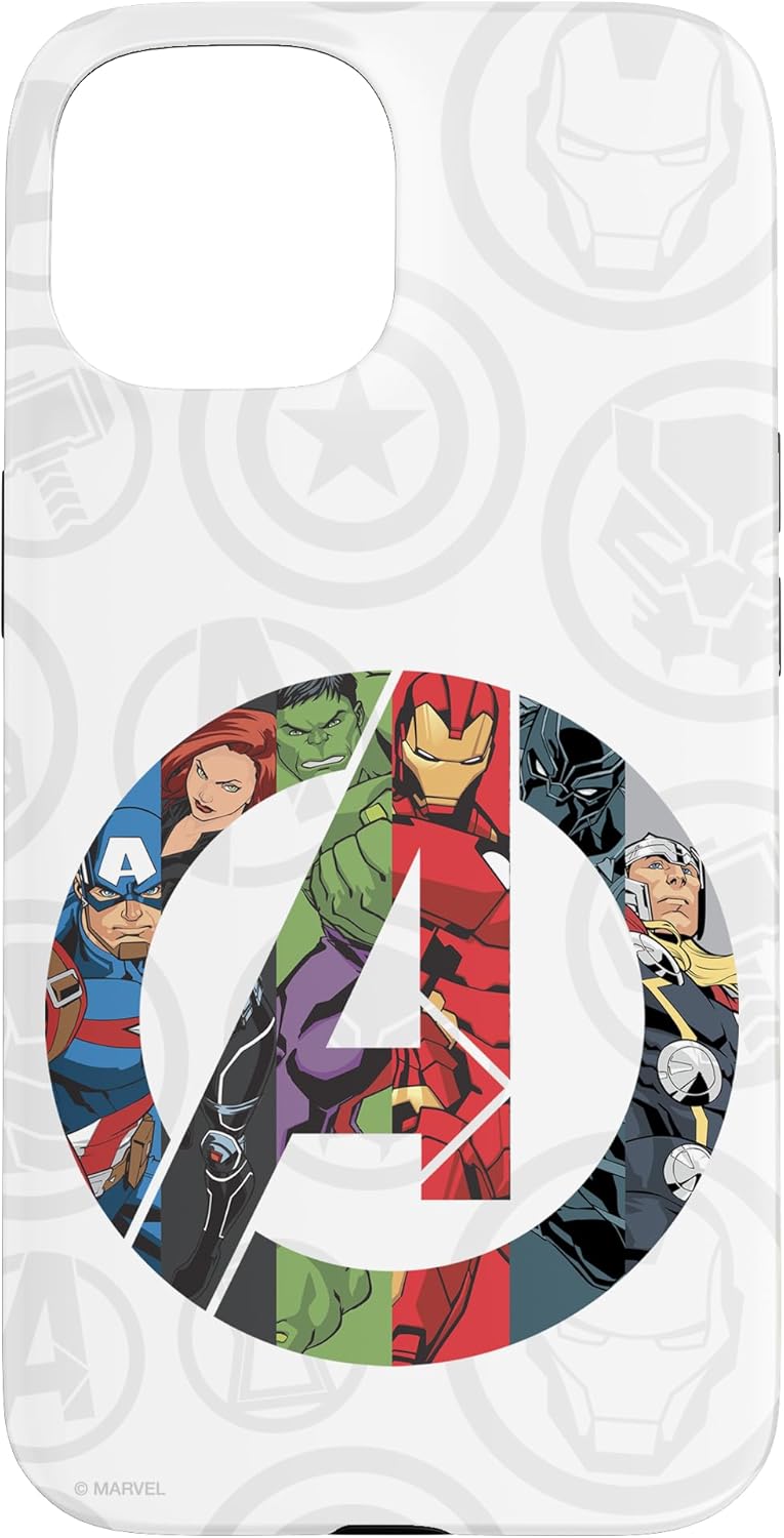 Marvel Avengers A Logo with Super Heroes Case for iPhone 17