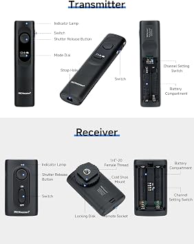 PROfezzion 164ft Remote Shutter Release Wireless for Select Canon Cameras