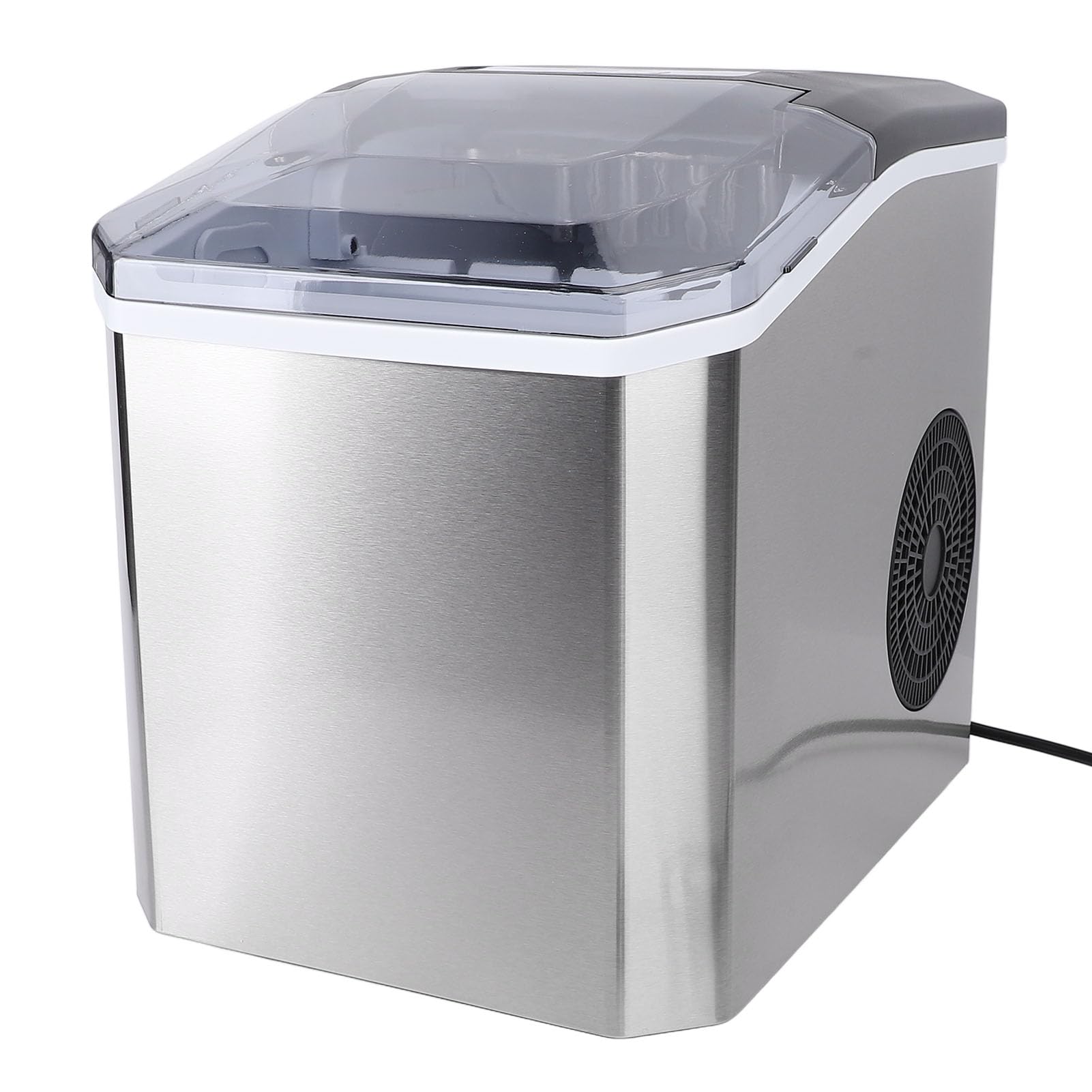 Fabater Ice Maker Countertop, Self Cleaning Portable Ice Machine with Basket and Scoop, 9 Cubes Ready in 6 Mins, 44lbs Per Day, Multi Sizes of ICES Cubes for Home, Kitchen, Office (US) on Fridge.com