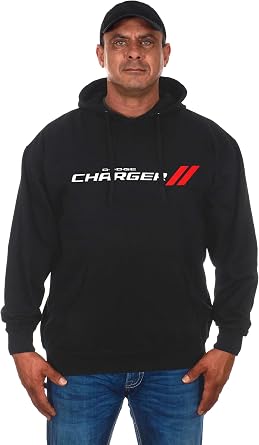 JH DESIGN GROUP Men's Dodge Charger Hoodies- Pullover & Zip UP Sweatshirts in 3 Styles