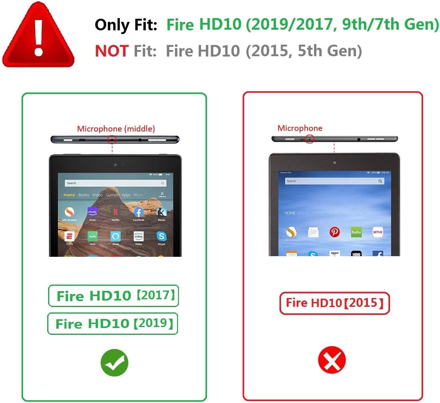Amazon Fire Hd 10 2017 Tablet Case,Kindle Fire HD 10 Case,Slim PU Leather Stand Folding Cover Case for Fire HD 10 Newest Generation (Compatible with 7th and 9th Gen, 2017 and 2019)