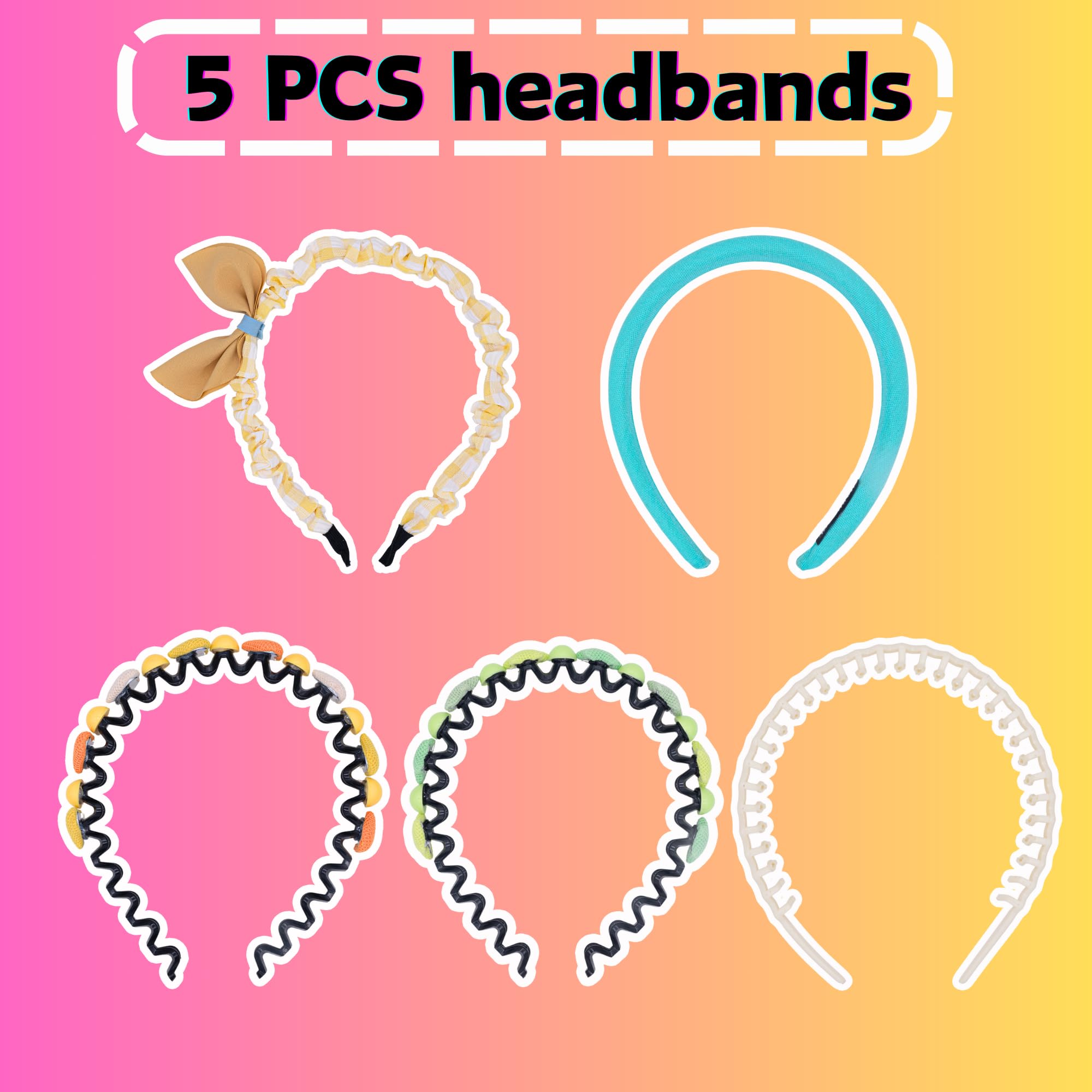 MAITIANISK Headbands and Hair Bands for Women girls kids little girls teen toddler Hair Accessories with Heart Star and Bow Designs Also Perfect for Gift for Girls