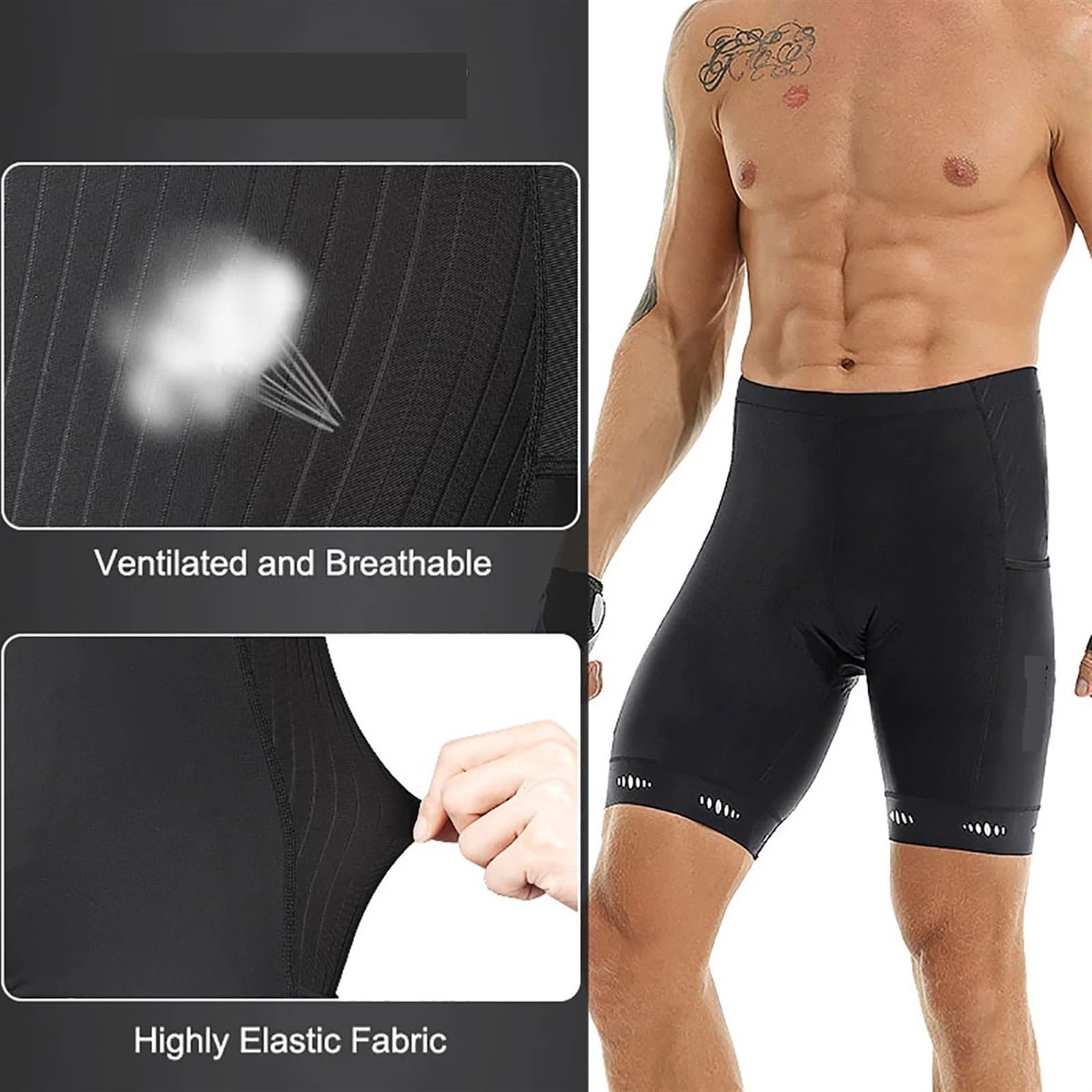 Collant Long Comfort+ Noir gris réfléchissant - Björka