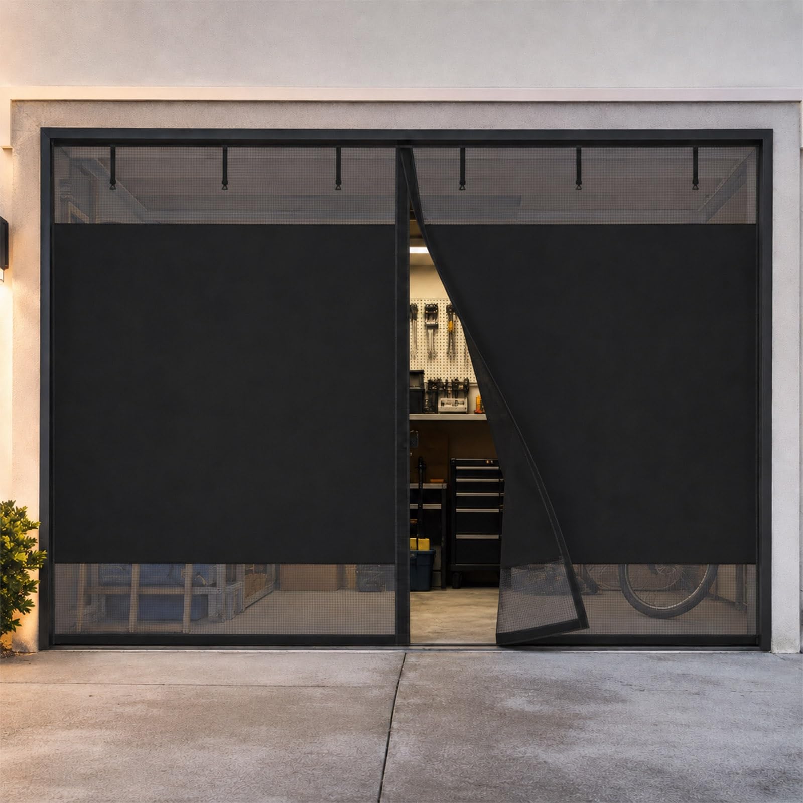 Moustiquaire porte de garage pour stopper les insectes sans percer vos murs extérieurs