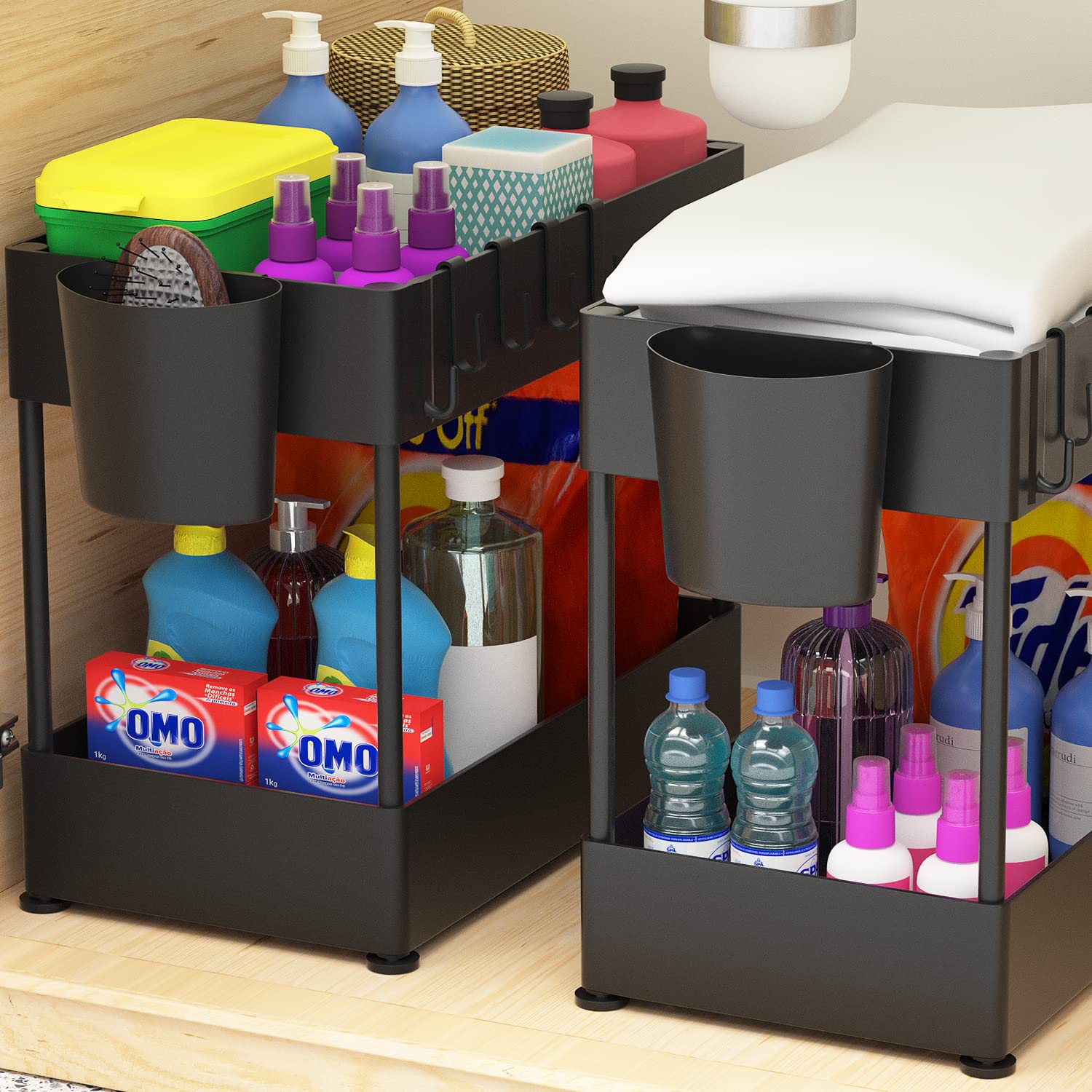 XL Under Sink Organizer and Storage 2Tier Kitchen Sink Organizer