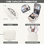 Large Carry On Travel Backpack: Flight Approved 40L Waterproof Personal Item Daypack for Women Weekender Bag fit 17inch Laptop Luggage Backpack Traveling Business with USB Port and 3 Packing Cubes