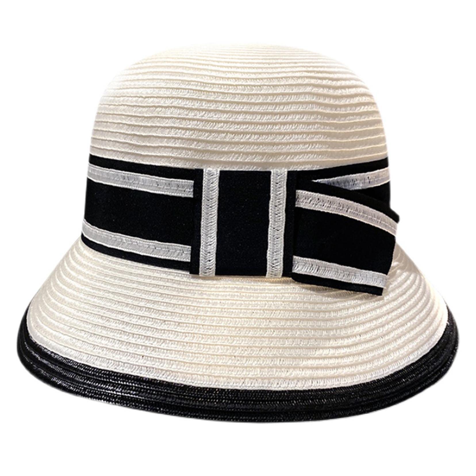 Damen Dome Beach Sun Strohhut UV UPF50 Reise Faltbarer Sommer UV Hut Beige-56-58cm