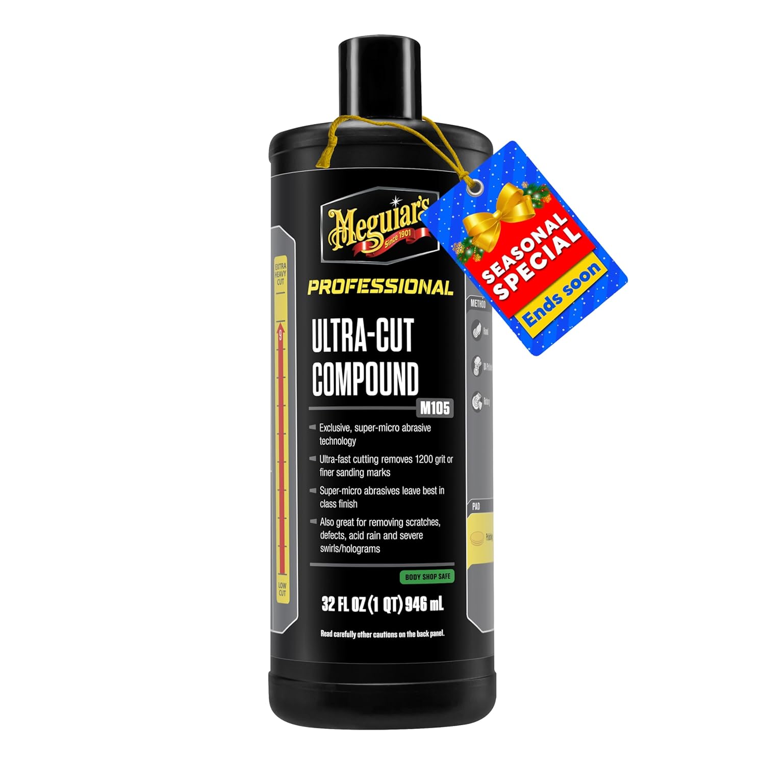 Meguiar's Mirror Glaze M105 Ultra-Cut Compound 32 oz
