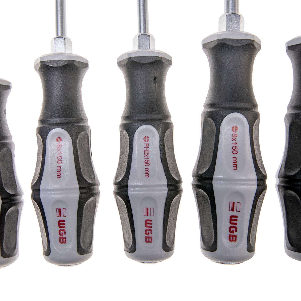 Set di cacciaviti, conforme alle norme DIN ISO 2380 e DIN ISO 8764, 12 pezzi. | WGB Das Werkzeug