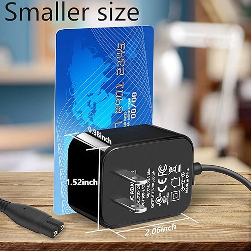 Miniatura 6 de VHBW Cargador de 4,3 V para Philips Norelco OneBlade QP2520 compatible con Philips QP2520 QP2620 QP2510 QP2721 MG3730 MG3720 MG3710 Cable de