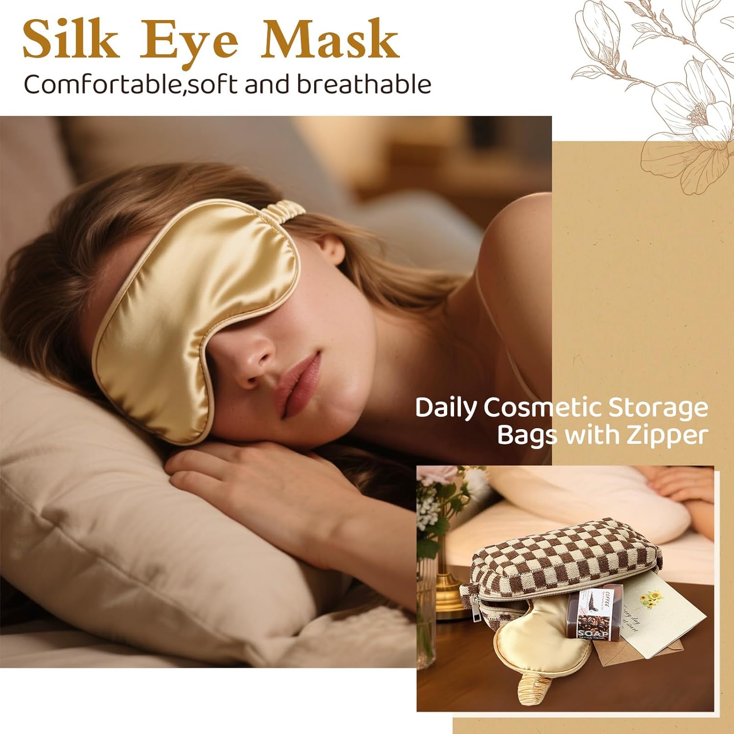 Golray Spa Gift Set for Women, Brown Relaxing Bath Gift with Coconut Mug & Coffee Soap, Women Care Package Get Well Soon Gift, Unique Mothers Day Gifts Idea for Mom Her Friends Sister Wife - Image 6