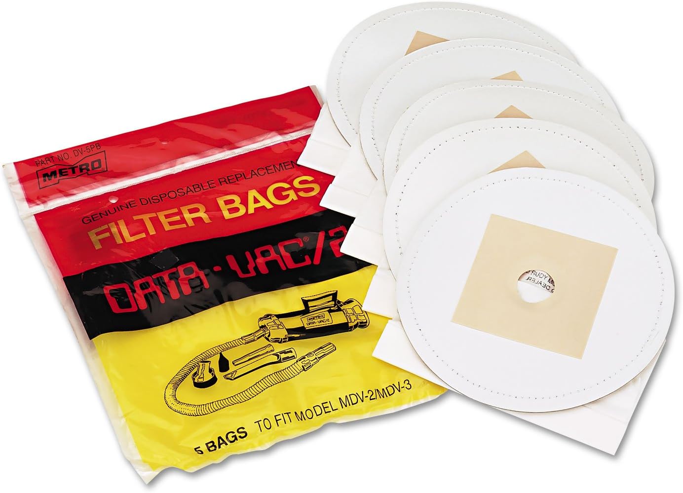 DataVac Disposable Bags for Pro Cleaning Systems, 5/Pack
