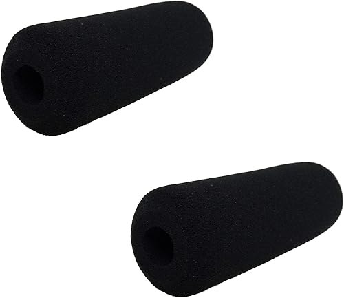 Tetra-Teknica Essentials Series - Parabrisas de espuma para micrófonos de cámara de escopeta de hasta 4.5 pulgadas de largo, color negro, paquete de