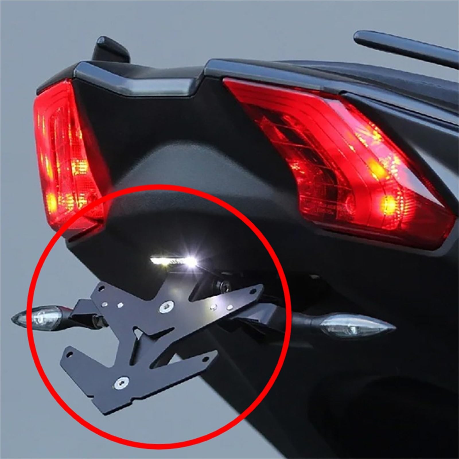 Portatarga Per Moto Con Luce LED Integrata Per Y&amaha TMAX 530 560 TMAX530 TMAX560 2017-2021