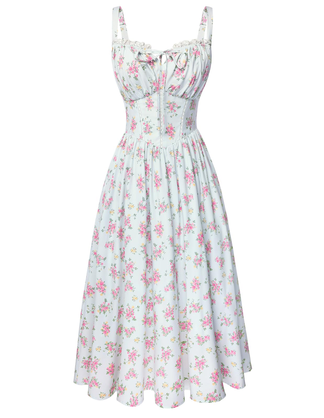 Scarlet Darkness Women 2026 Floral Corset Dress Summer Milkmaid Sundress