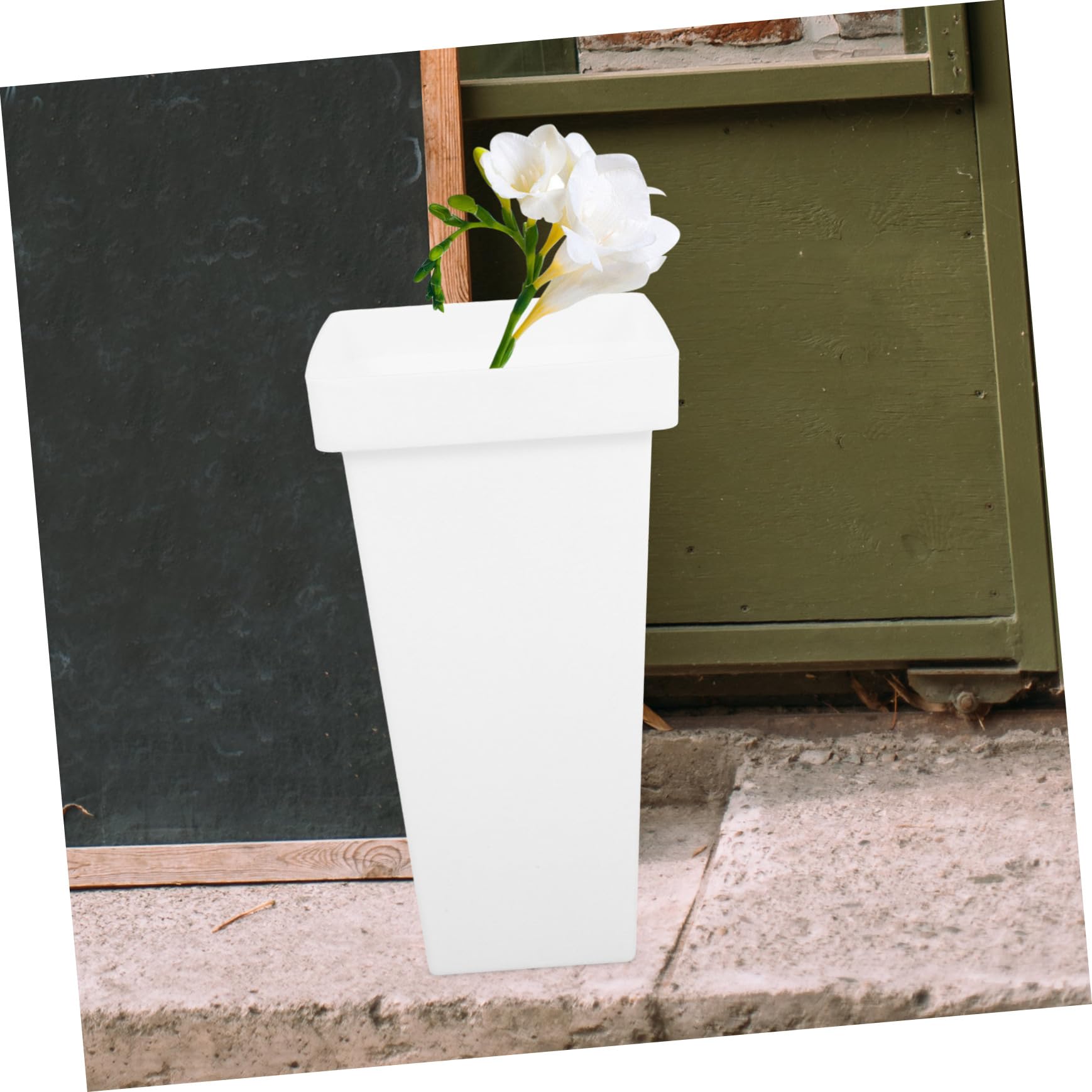 VILLCASE Blumeneimer 2 Stück aus Kunststoff, Leicht und Robust für Blumen