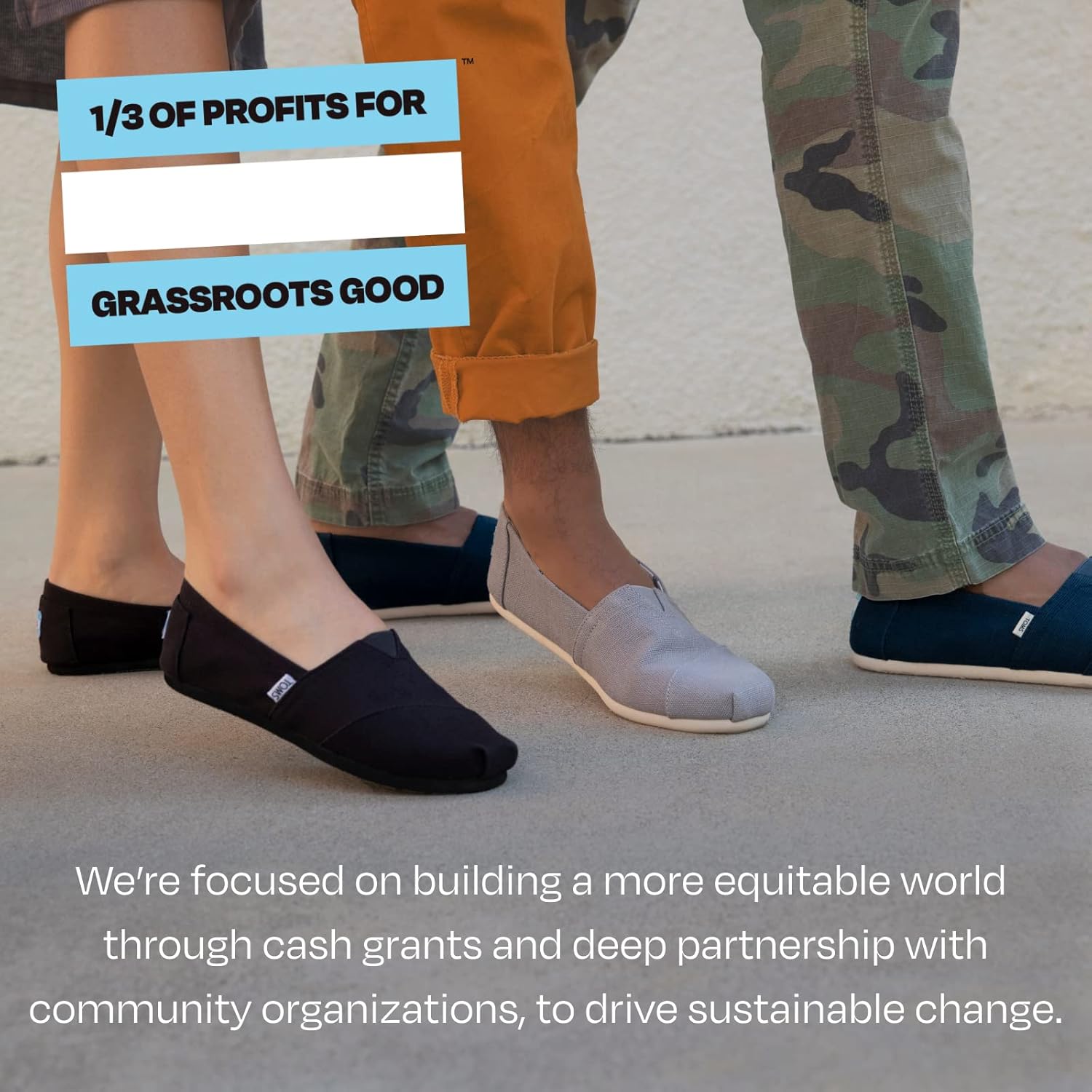 TOMS Women's, Alpargata Eco Dye Slip-On 8 Heritage Canvas Blue