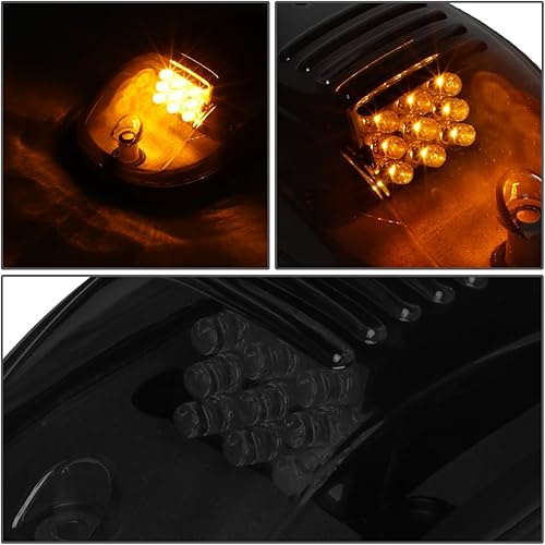 Miniatura 4 de DNA Motoring ROOFL-T1-SM 5 luces LED de techo con lente ahumada [para Dodge Ram 1500-5500 02-18]