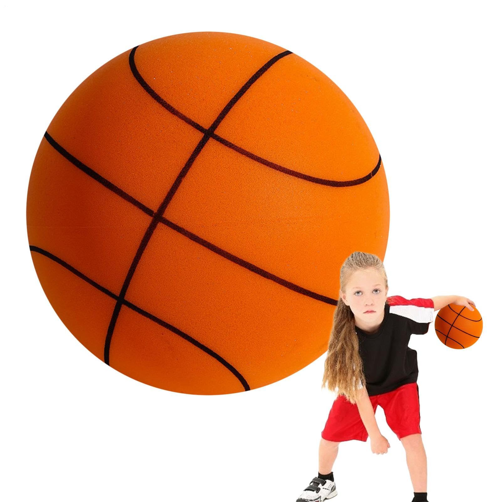 Pallacanestro silenziosa,Palline silenziose Palla silenziosa per | interni leggera e sicura | Regalo di pallacanestro resistente agli urti per bambini Adulti per palestre Patii Sale