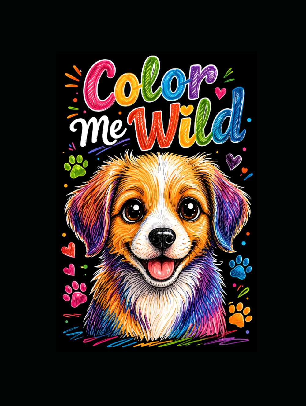 Color Me Wild: A Cute Animals Coloring Book for Kids & Adults