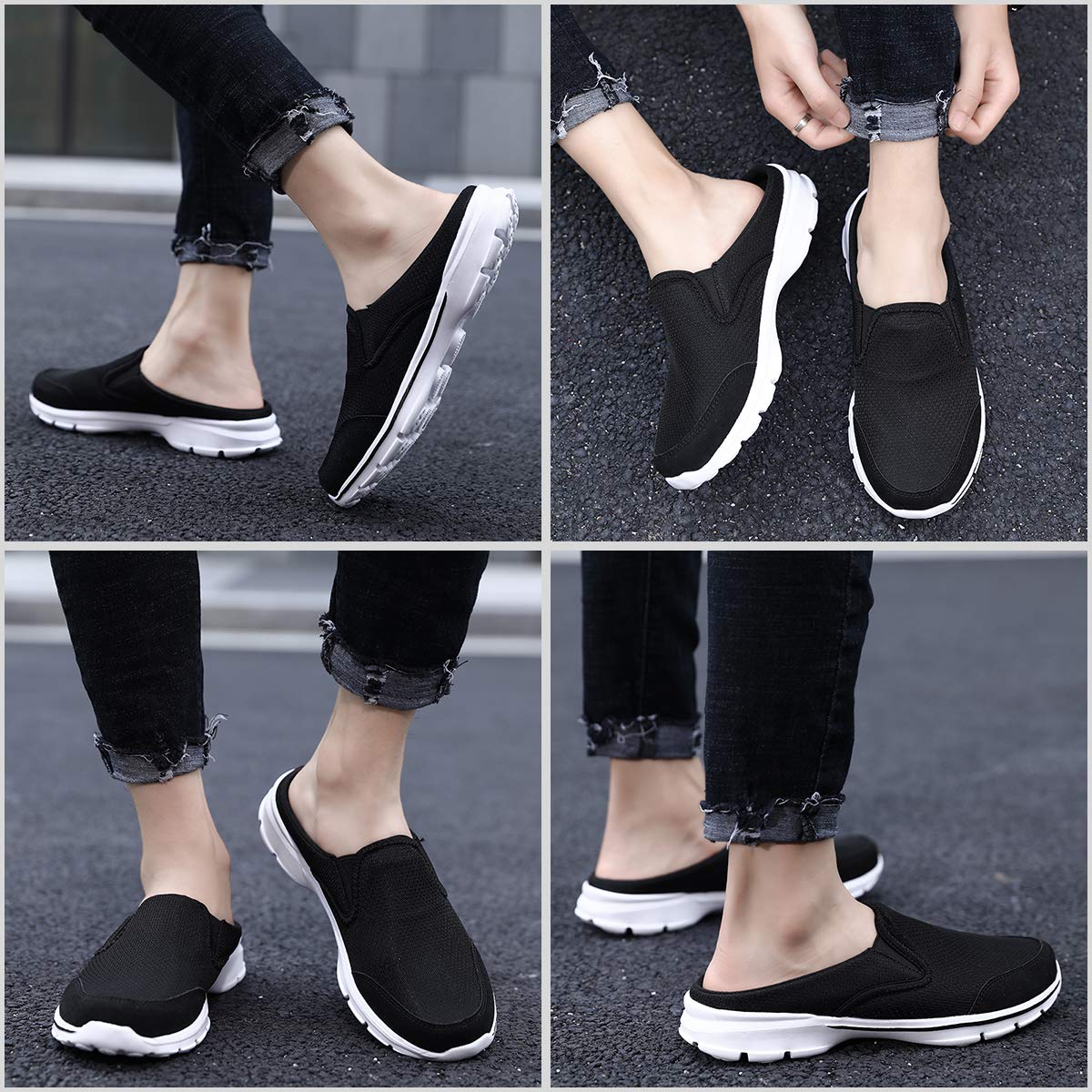 ChayChax Weiche Pantoffeln Hausschuhe Slip On Bequeme Haus Pantoletten Mules rutschfest Slipper Indoor Outdoor für Damen Herren