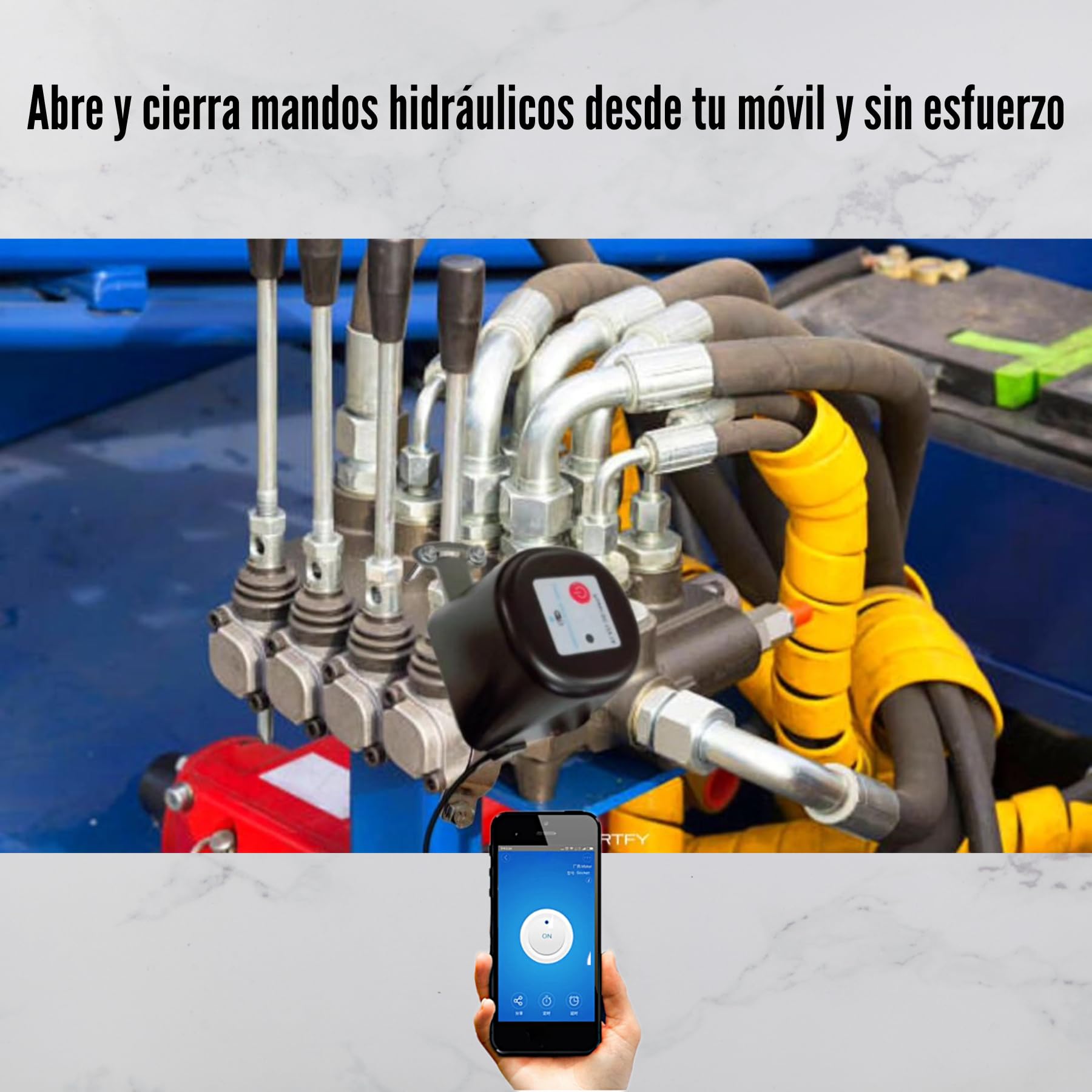 Válvula WiFi de Agua y Gas Marca España Electroválvula WiFi de Agua y Gas Compatible con Alexa y Google Home, Smart Life, Tuya, IFTTT Dispositivos iOS y Android (Negro)