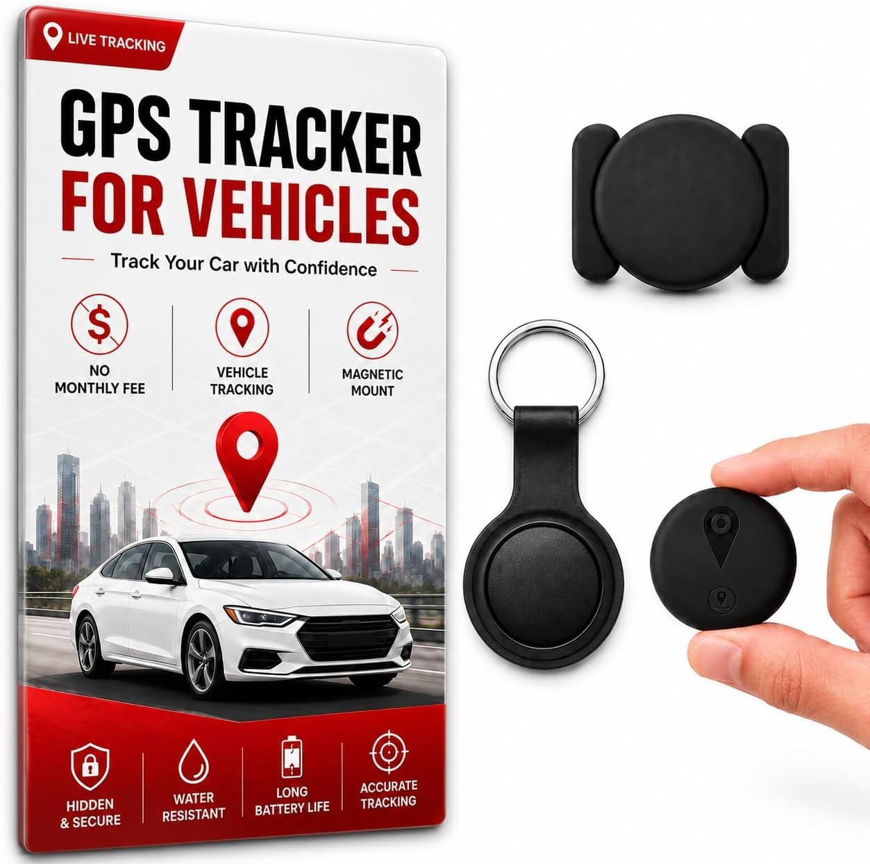Photo 1 of FCBSDAW GPS Tracker for Vehicles - iOS, Black