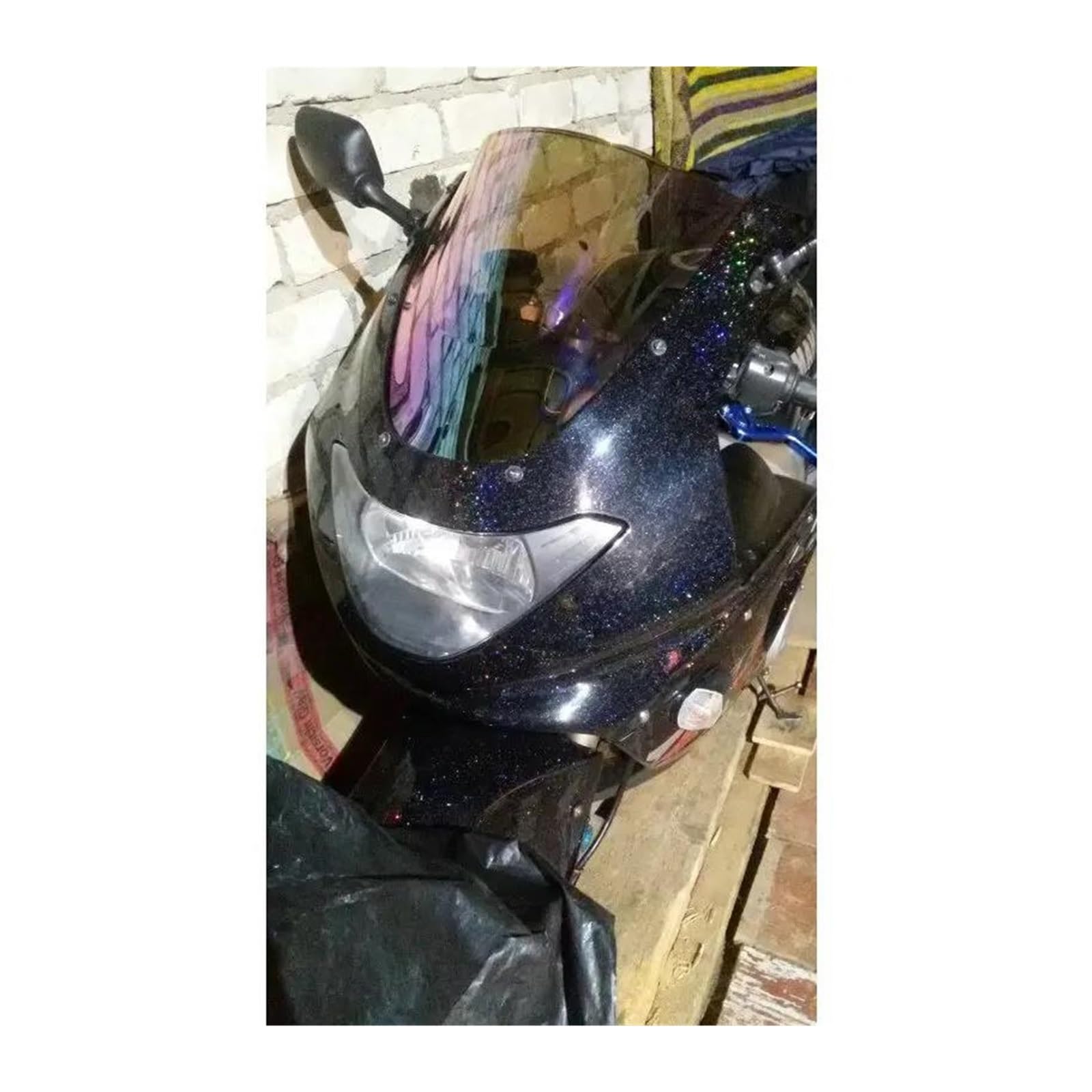Do Yamahy YZF600R YZF R RH RN 1999-2004 2005 Szyba Przednia Thundercat Deflektory Szyby Przedniej Przedłużenie szyby motocykla(Iridium B)