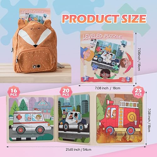 Miniatura 7 de Rompecabezas magnéticos para niños de 3 a 5 años, rompecabezas para niños de 4 a 8 años, rompecabezas para niños de 2 a 4 años, libro de