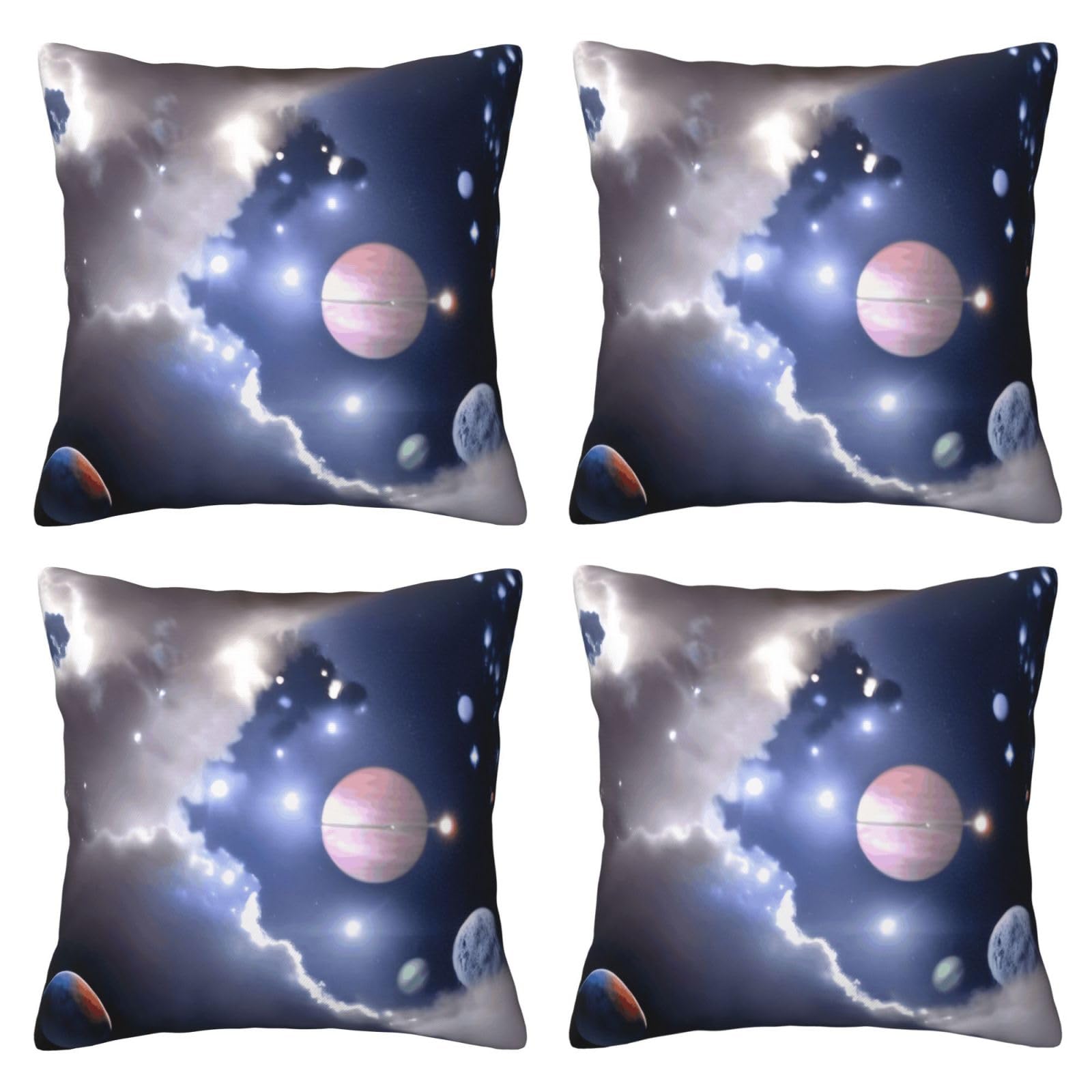 Housses de coussin 3D espace pour lit de chambre et décoration de canapé