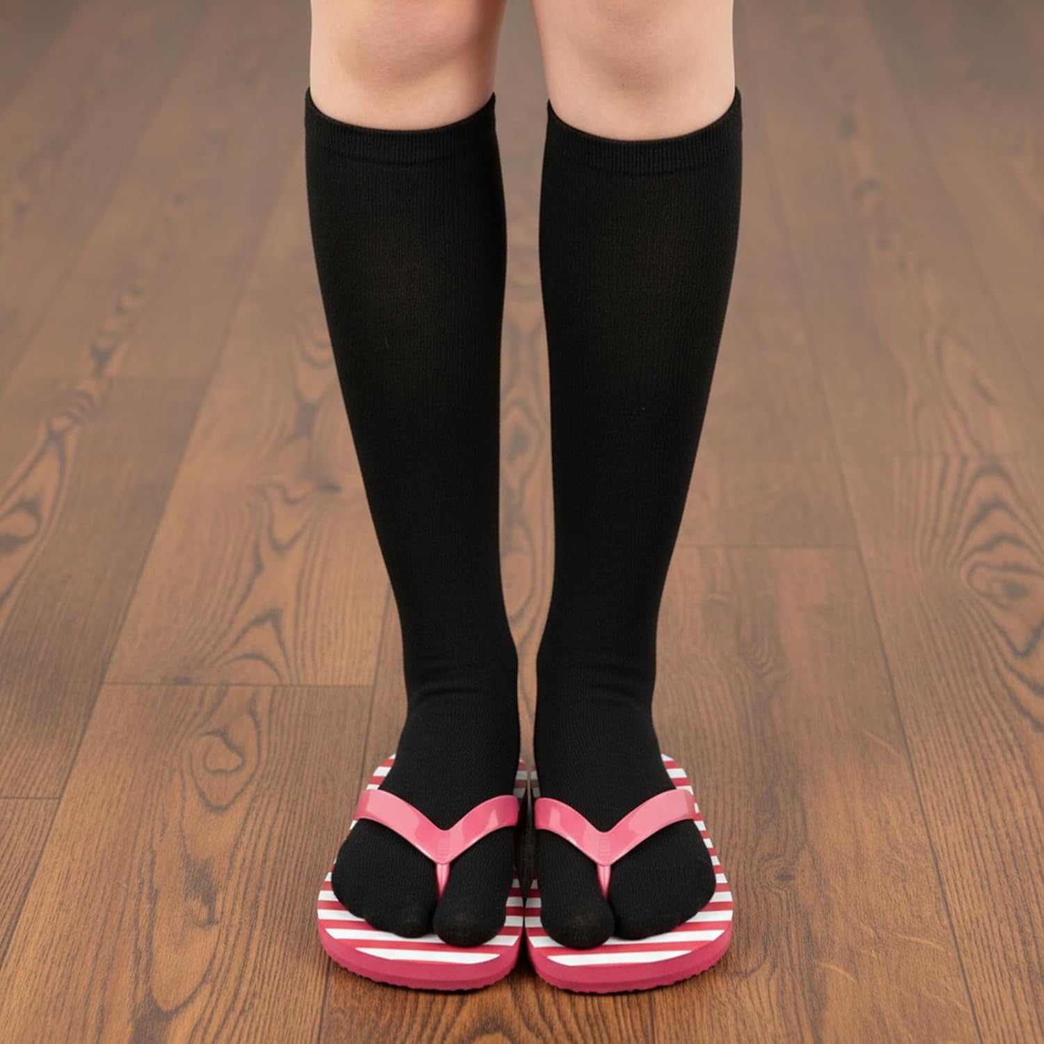 3 Pairs Long Tabi Socks Women Men, Flip Flop Socks Split Toe Sock Tabi Japanese Sock Unisex