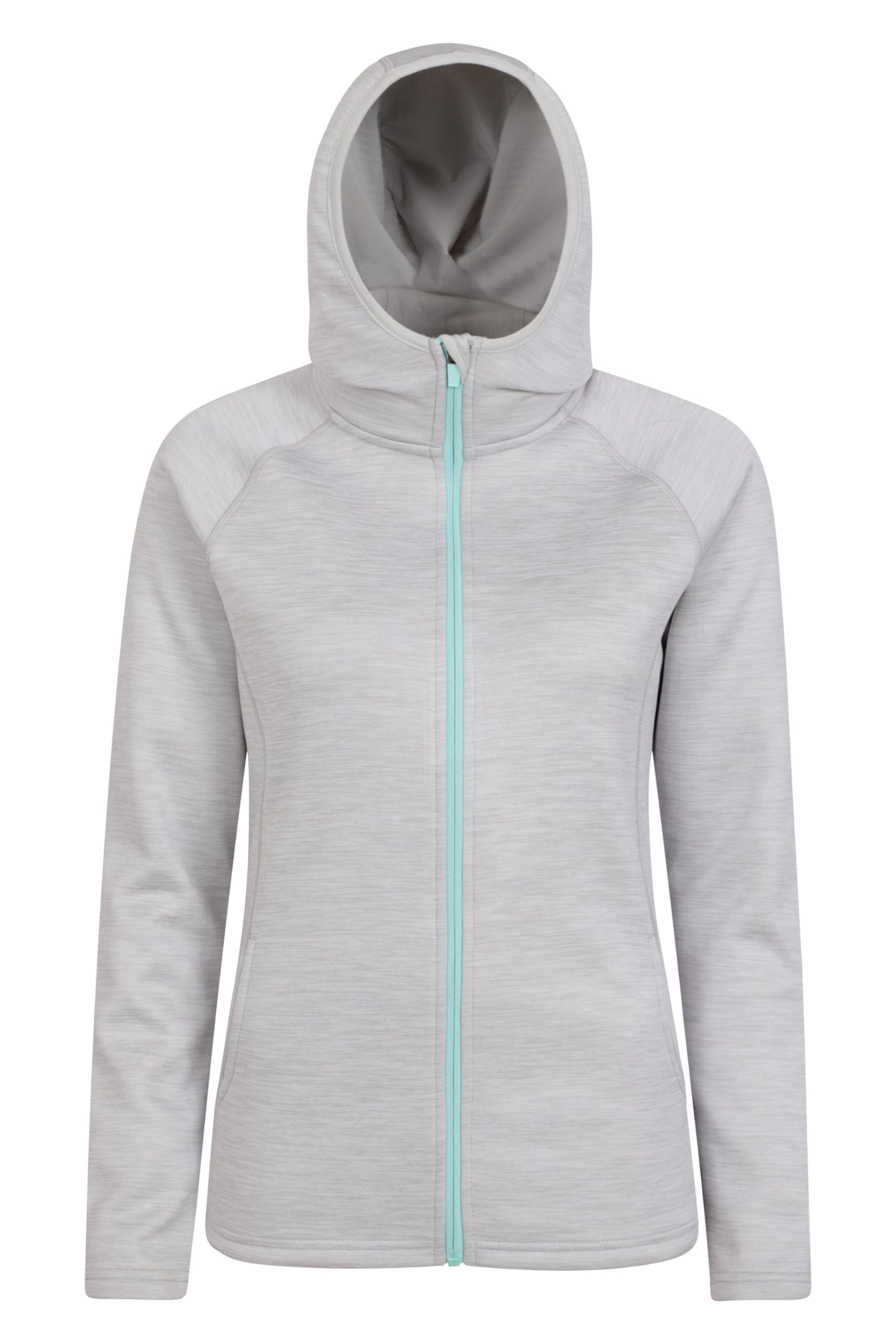 Mountain Warehouse IsoCool Dynamic Chakra Womens Hoodie - Lightweight Jacket, Quick Dry, Breathable, Antibacterial, Wicking Top - For Spring Summer, Travelling Medium Grey 8