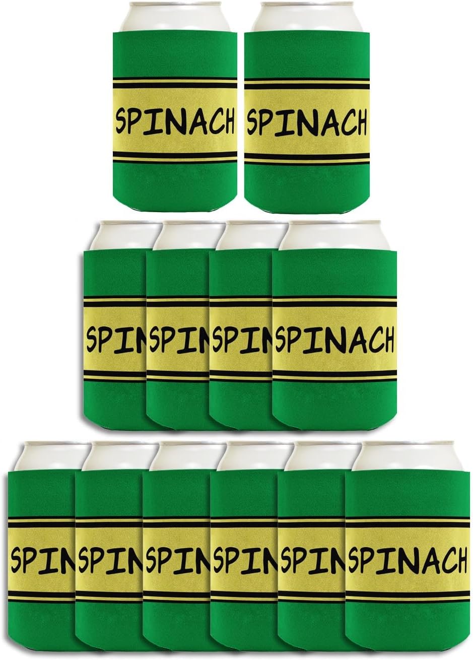 Halloween Costume Accessories Sailor Costume Spinach Can 12-Pack Can Coolers Coolies