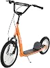 Aosom Youth Scooter Kick Scooter for Kids 5+ with Adjustable Handlebar 16 Front and 12 Rear Dual Brakes Inflatable Wheels