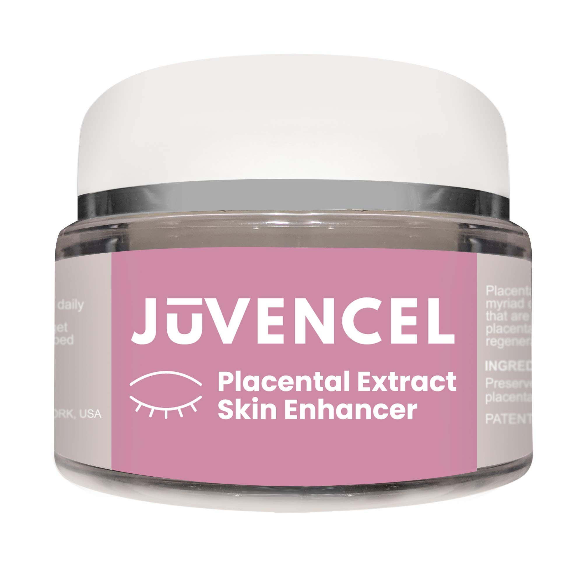 Juvencel Placental Extract Skin Enhancer with Collagen, 2 oz, Works on Wrinkles and Lines to Enhance Youthfulness, Lavender Scented