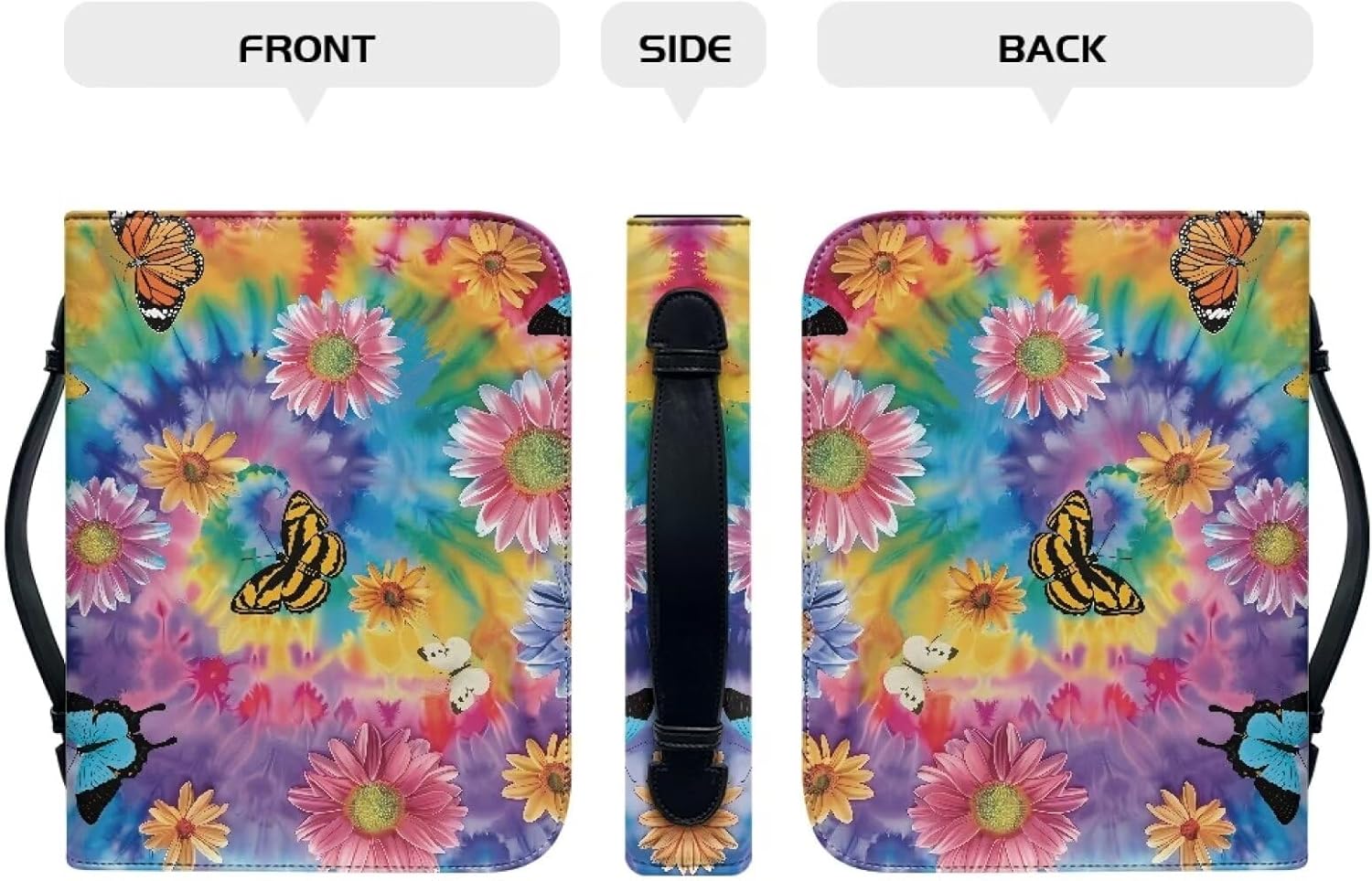 Large Bible Cover with Handle, Bible Carrying Case for Women Girls, Bible Accessories