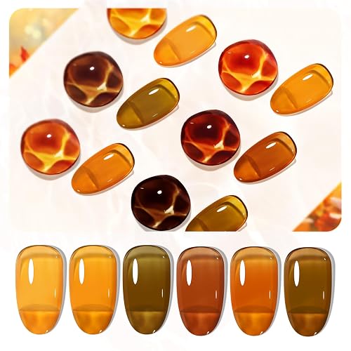 JODSONE 6 Colors Gel Nail Polish Set Fall Collection