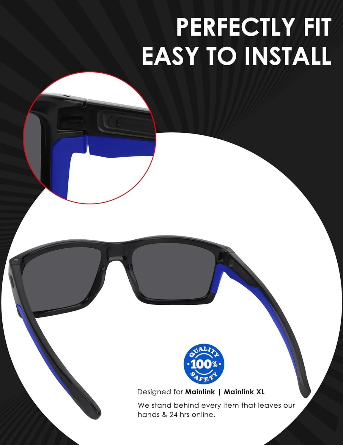 BLAZERBUCK Replacement Ear Socks for Oakley Mainlink OO9264 Sunglasses