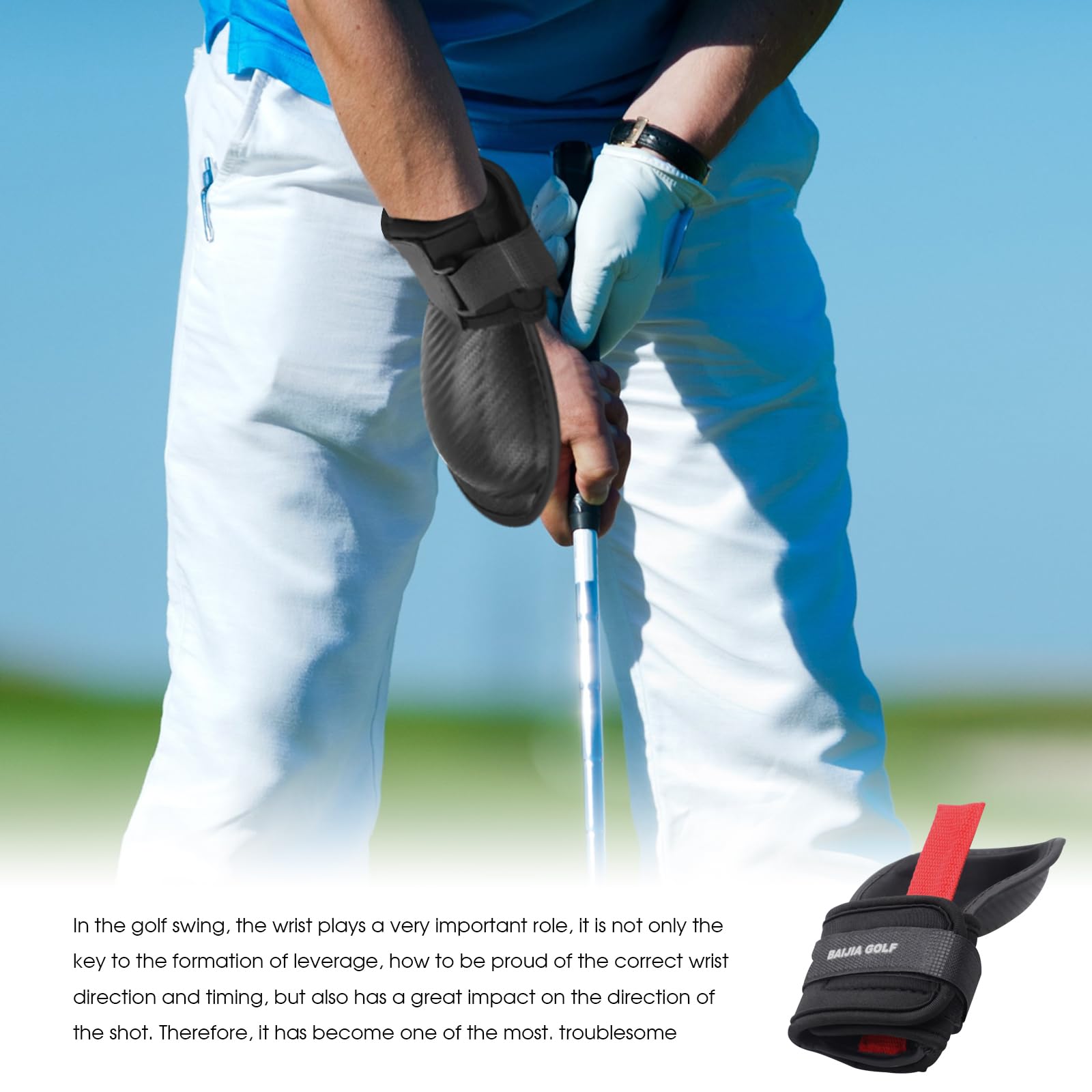 Golf-Trainingshilfe, Golf-Handgelenktrainer, Golfhandgelenk-Hilfe, Schaukel-Trainingshilfe, Golf-Handgelenk-Trainingshilfe, Golf-Handgelenkbandage, Golf-Trainingsgeräte für Anfänger