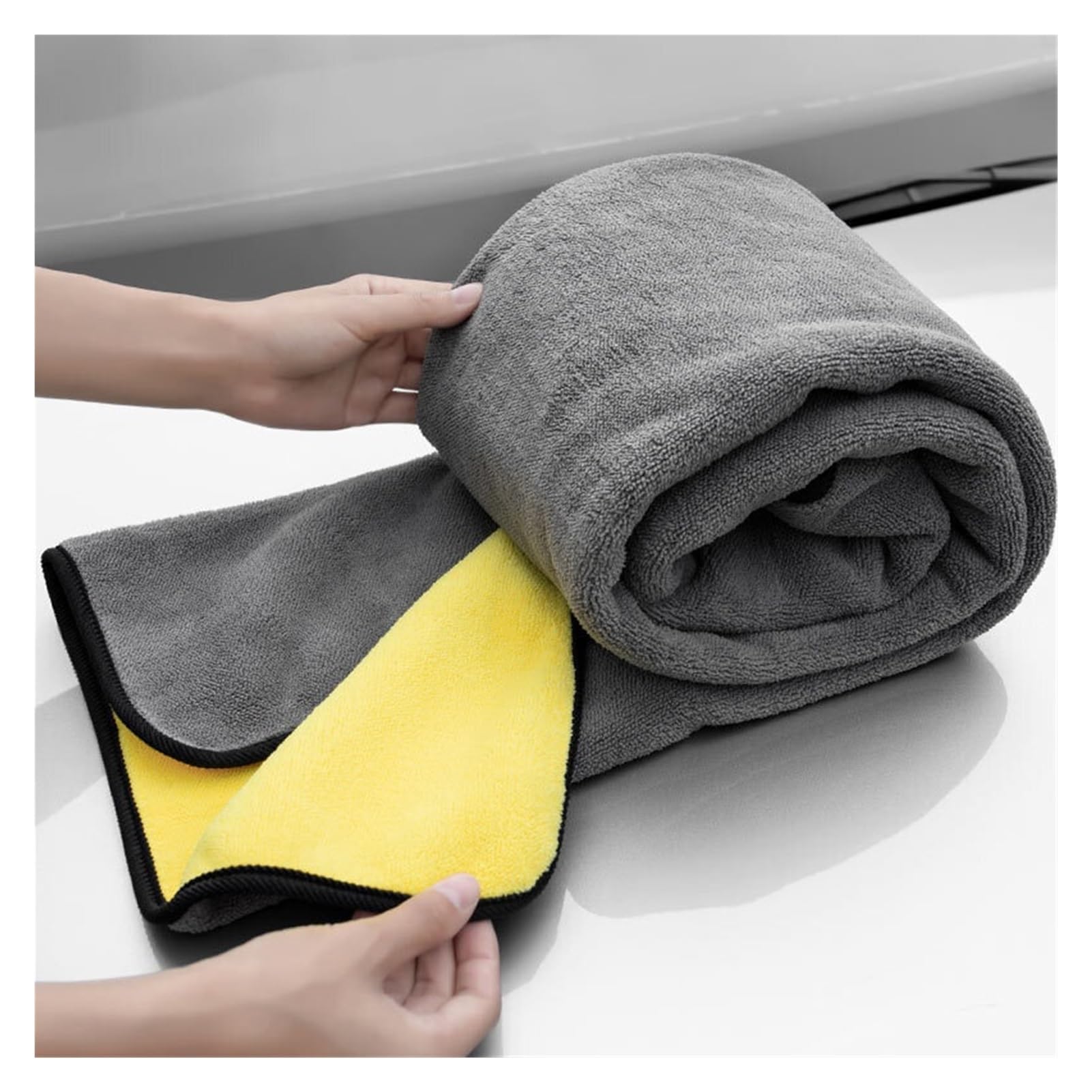 TRUSTTWO Akcesoria do mycia samochodów Ręcznik do mikrofibry Auto Szczegółowe narzędzie do czyszczenia samochodu Pranie do prania Suszenie Cleaner Ręcznik samochodowy Grube Plush The New (Size : 160X