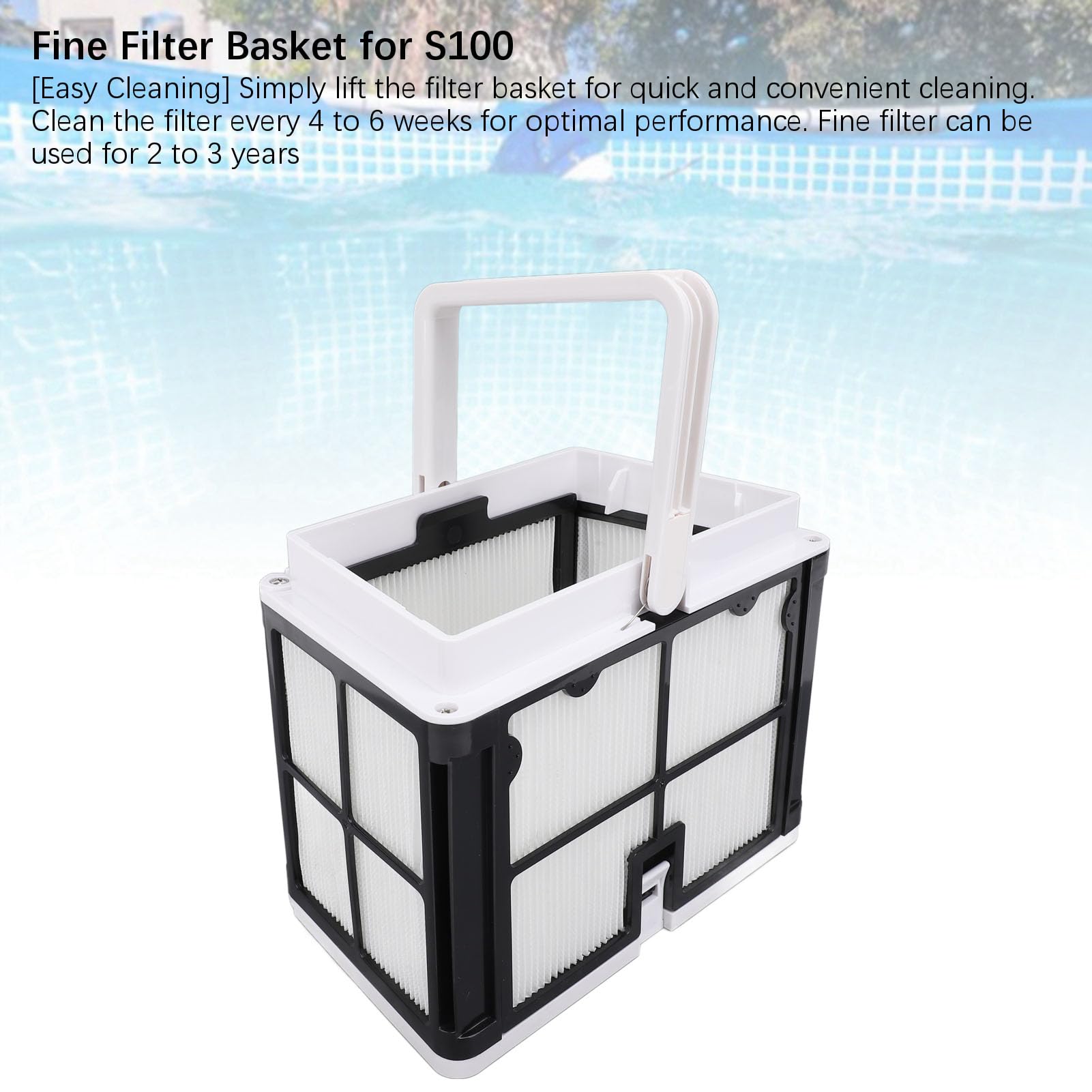 Robot Pool Cleaner Fine Filter Basket, 9991460, ABS Frame