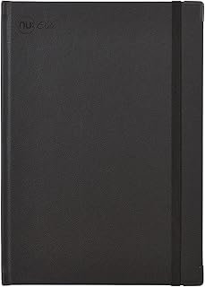 NU Notebooks - Elite Prestige Range - Casebound Journal Notebook - A4 Notebook - Hardback Notebook - Stationery Notebooks - Black Journal - 120 Pages
