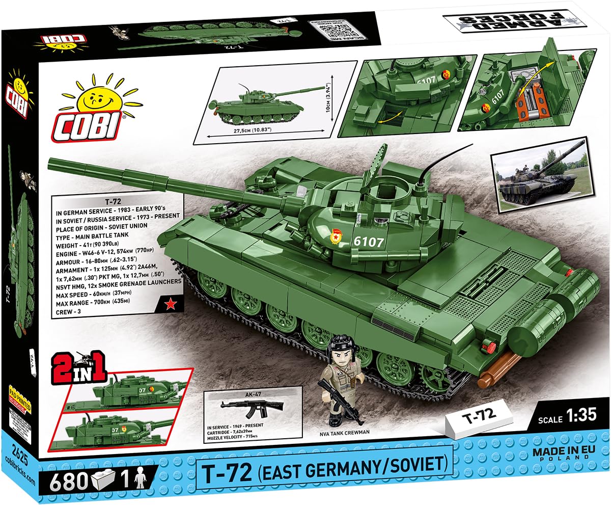 Amazon.co.jp: COBI T-72 (東ドイツ/ソビエト), COBI-2625 : おもちゃ