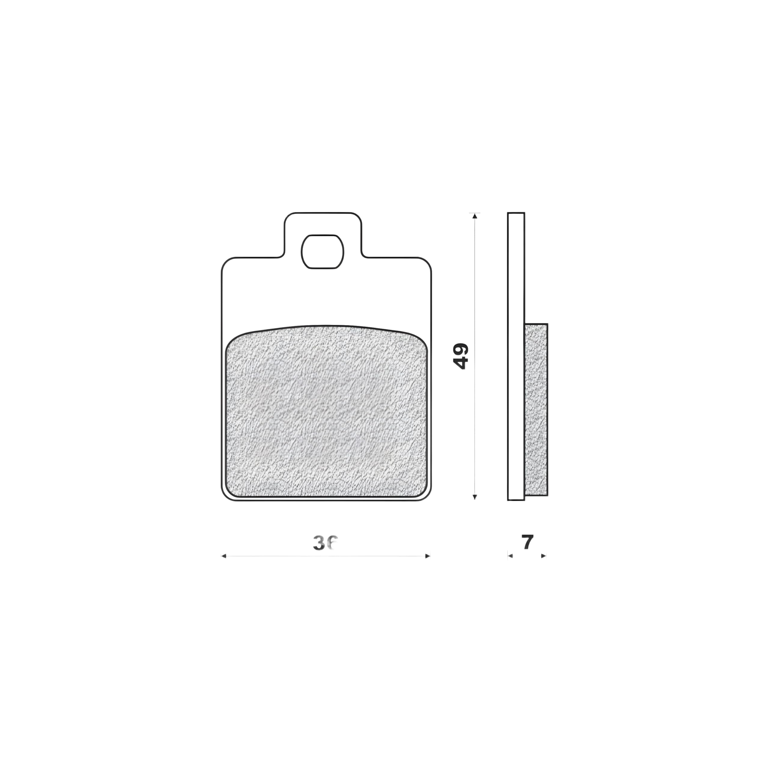 Pinza freno 101_Octane nero 52,5 mm per Aprilia SR50, Malaguti F12, F15, Piaggio Liberty, Vespa ET2, ET4, Zip