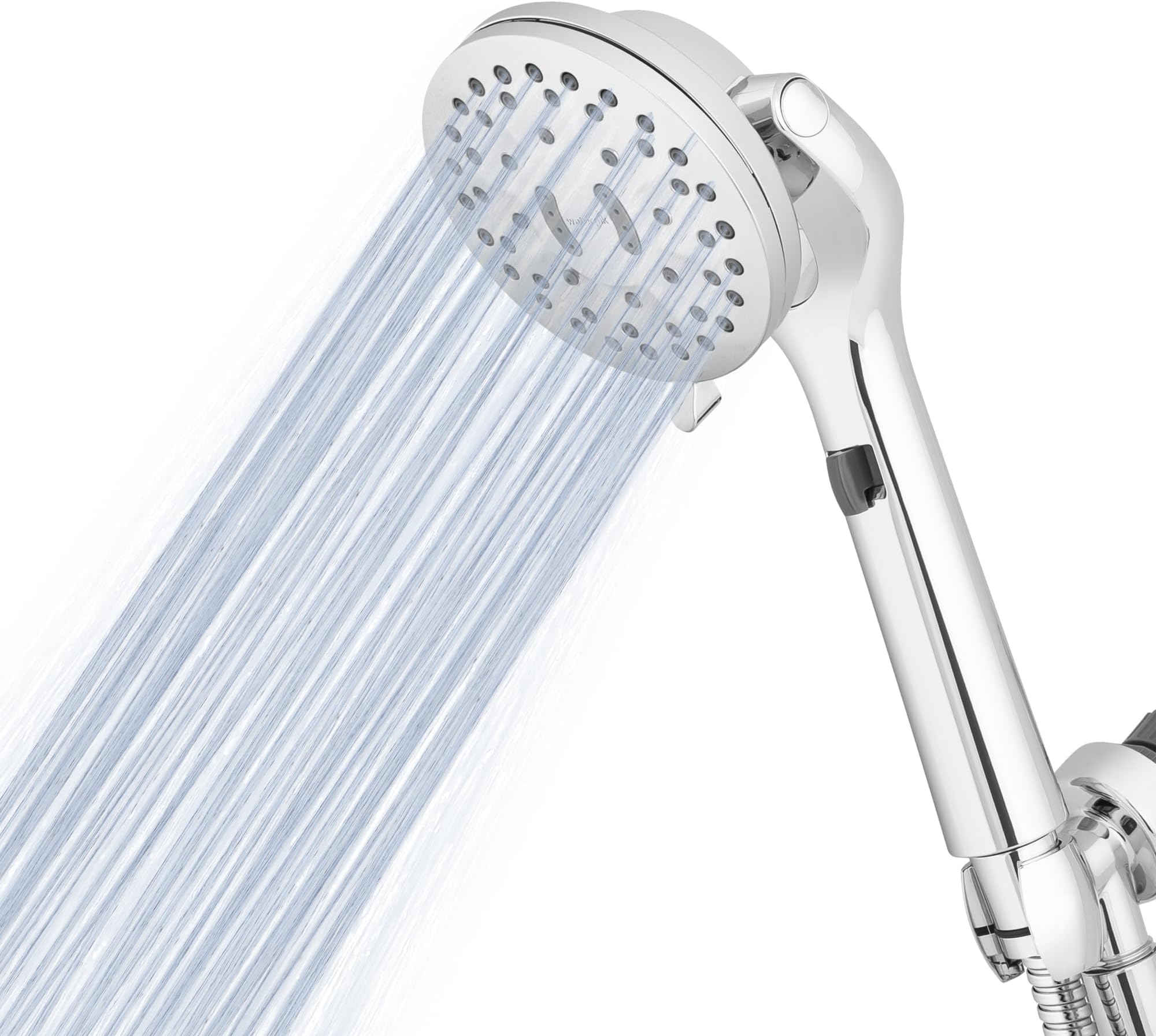 Waterpik ShowerCare Pivoting Hand Held Shower Head, Chrome Five Modes